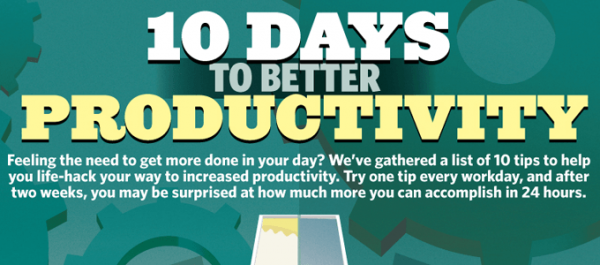 Infographic 10 days to better productivity