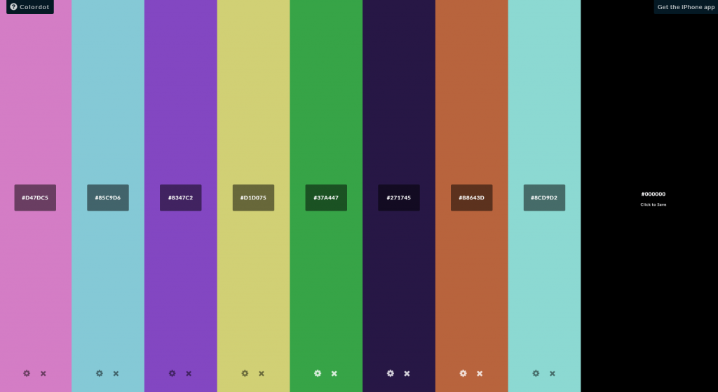 Website Colour Palette Generator