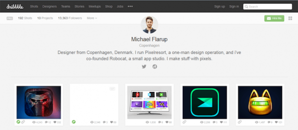 Designers To Follow On Dribbble Michael Flarup