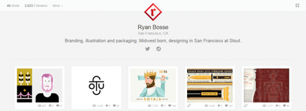 Designers To Follow On Dribbble Ryan Bosse