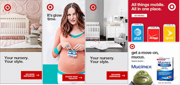 Target commercial for baby products