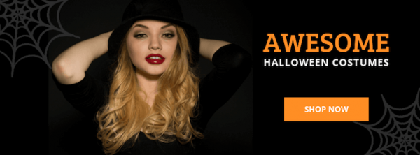 Halloween Banner Ad Template - awesome-costumes