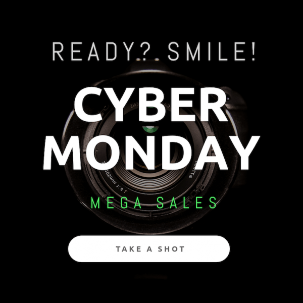 Cyber Monday Take-a-Shot Banner Ad Template