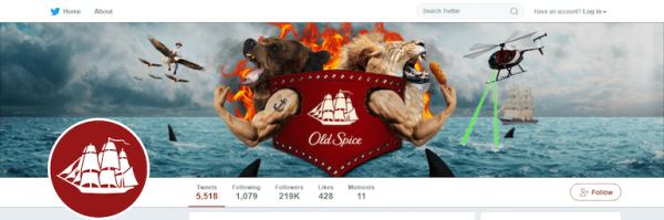 Old Spice Twitter Cover Photo