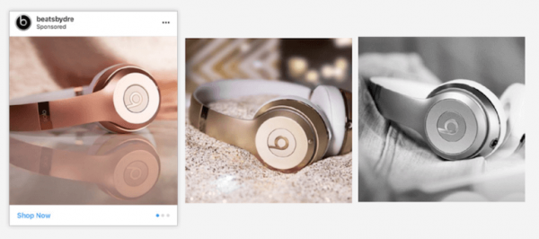 Beats by Dre Instagram advertising banners