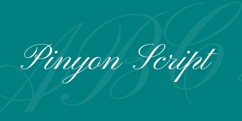 Pinyon Script script-type font