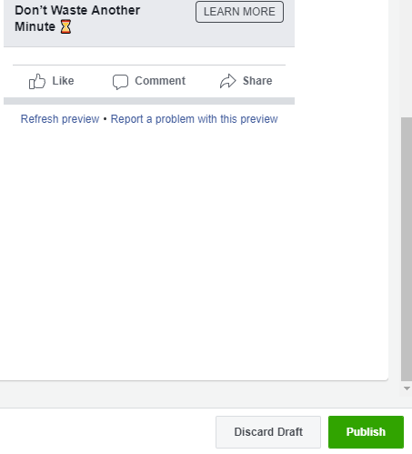 facebook ad create publish